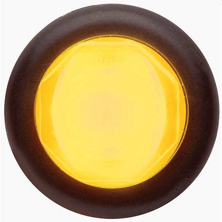 Optronics Yellow 3/4 In. Pc Rated Marker/Clearance Light With Supplemental Turn Function, .180Male Bullets MCL121AK9PVG